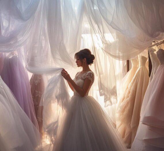 How to choose the perfect bridal tulle for your wedding dress